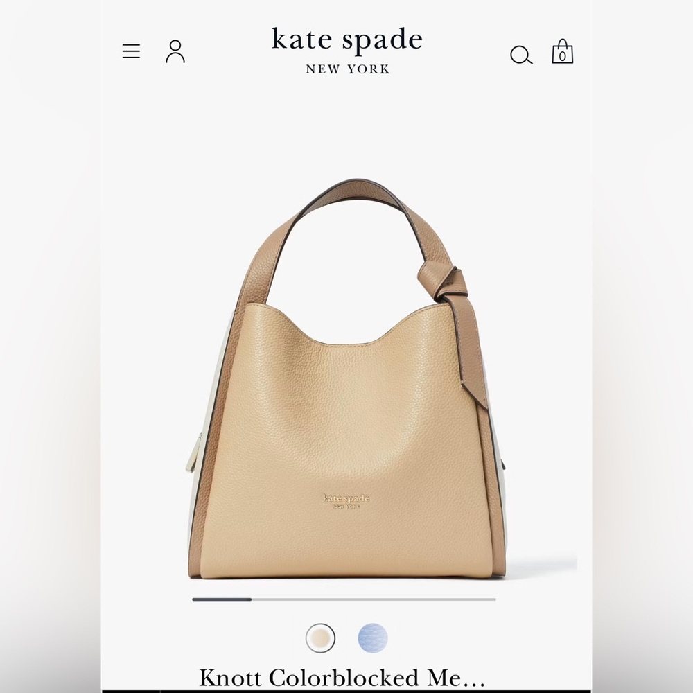 NWT Kate Spade Knott Colorblocked Medium Crossbody Tote